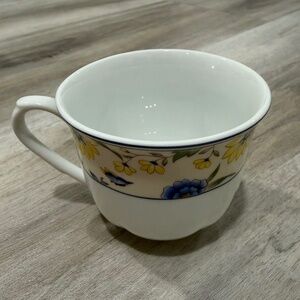 Galleria Fine China Charming Butterfly Teacup Floral Porcelain Replacement Cup